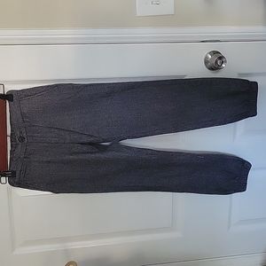 Gap Kids Dressy Jogger Pants Dark Grey Herringbone Boys Sz 10